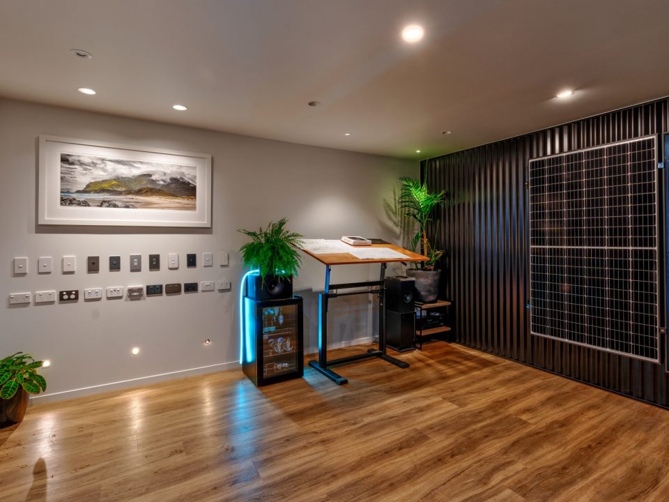 Interior view of Integrated Electrical and Solar's Whangarei showroom