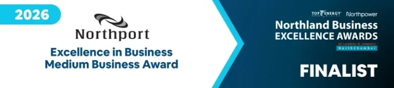 2026 Northland Business Excellence Awards finalist badge, Excellence in Business Medium Business Award, Integrated Electrical & Solar